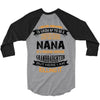 Super Cool Nana Of A Freaking Awesome Granddaughter 3/4 Sleeve Shirt