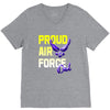 proud air force dad V-Neck Tee