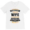 Super Cool Wife Of A Freaking Awesome Husband V-Neck Tee