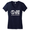 respect the vibes Women's V-Neck T-Shirt