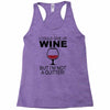 i could give up wine Racerback Tank