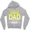 proud dad nurse Zipper Hoodie