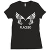 placebo wing logo Ladies Fitted T-Shirt
