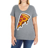 hot pizza Ladies Curvy T-Shirt