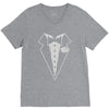 youth kids tuxedo V-Neck Tee