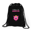 Creating a Lil Monster Baby Girl Drawstring Bags