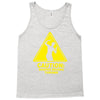 caution shapes being thrown printed Tank Top