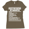 rules for dating my daughter Ladies Fitted T-Shirt
