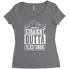 straight outta tilted towers Women's Triblend Scoop T-shirt