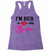 i'm her bestie Racerback Tank