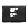 chubby girls cuddle best Accessory Pouches