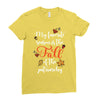 my favorite season is the fall of the patriarchy Ladies Fitted T-Shirt