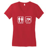 drifting   problem solved mens funny Women's V-Neck T-Shirt