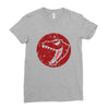 Red Dinosaur Ladies Fitted T-Shirt