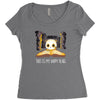 my happy place Women's Triblend Scoop T-shirt