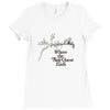 where the side quest ends Ladies Fitted T-Shirt