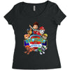 paw patrol birthday boy  brother Women's Triblend Scoop T-shirt