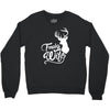 trophy wife deer Crewneck Sweatshirt