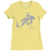 banksy fallen angel Ladies Fitted T-Shirt