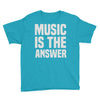 music is the answer Youth Tee