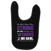 we don't know how strong we are until being strong is the only choice Baby Bibs