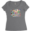 rude funny cotton dick of the world, ideal gift, birthday present Women's Triblend Scoop T-shirt