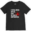 i still mis my ex but my aim is improving V-Neck Tee