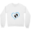 Baby Boy with Heart Any Name Customized Crewneck Sweatshirt