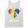 Love Is Love LGBT Rainbow Heart Tank Top