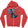 us flag Zipper Hoodie