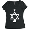 chrismukkah tree christmas Women's Triblend Scoop T-shirt