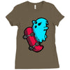 radical ghost Ladies Fitted T-Shirt