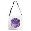 d20 galaxy Adjustable Strap Totes