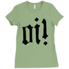oi punk rock top long sleeve Ladies Fitted T-Shirt