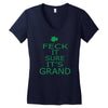 keep calm ireland Women's V-Neck T-Shirt