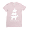 friends not food white Ladies Fitted T-Shirt
