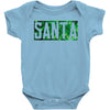 santa green glitter Baby Bodysuit