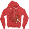 banana eating lion Zipper Hoodie