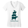 friends not food. Women's V-Neck T-Shirt