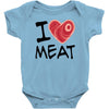 i love meat Baby Bodysuit