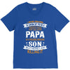 Super Cool Papa Of A Freaking Awesome Son V-Neck Tee