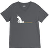 unicorn scooting on the floor V-Neck Tee
