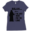 i'm just here for the cake Ladies Fitted T-Shirt