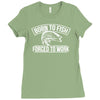 born to fish Ladies Fitted T-Shirt