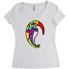 color bird Women's Triblend Scoop T-shirt