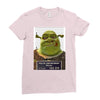 shrek mug shot funny Ladies Fitted T-Shirt