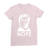 nope Ladies Fitted T-Shirt