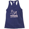 frankensolo meets the wook man Racerback Tank