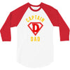 captain dad hero 3/4 Sleeve Shirt