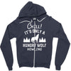 chill hungry wolf Zipper Hoodie